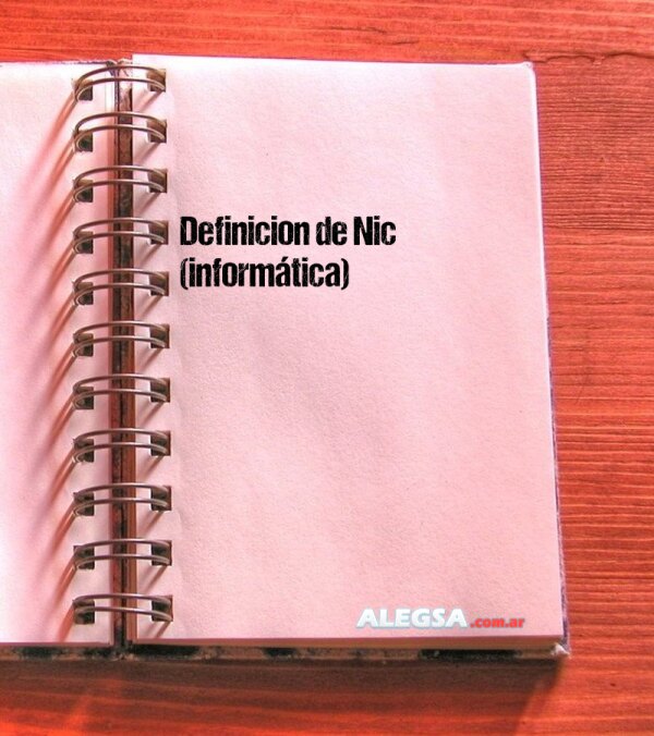 Definición de Nic (informática)