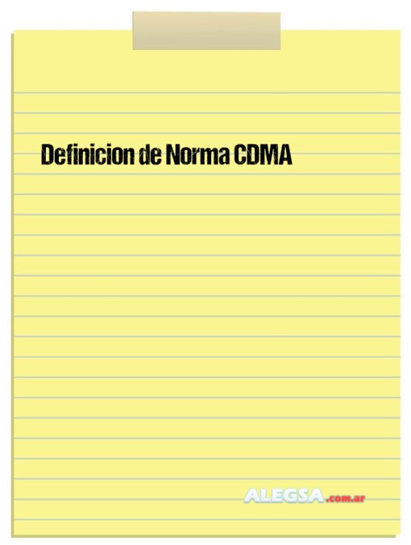 Definición de Norma CDMA