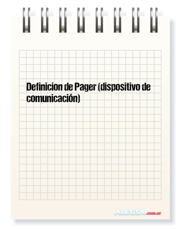 Definición de Pager (dispositivo de comunicación)
