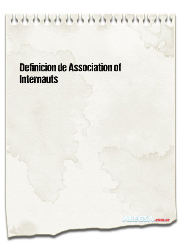 Definición de Association of Internauts