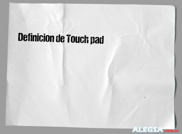 Definición de Touch pad