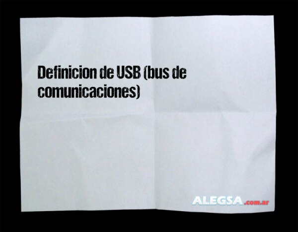 Definición de USB (bus de comunicaciones)