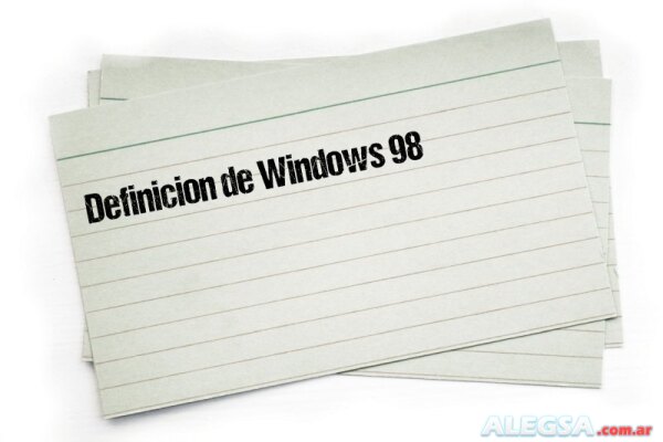 Definición de Windows 98