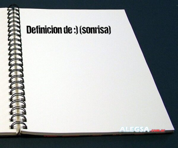 Definición de :) (sonrisa)