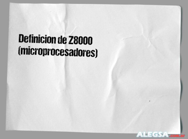 Definición de Z8000 (microprocesadores)