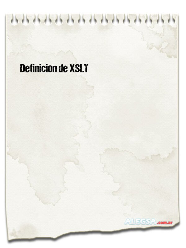 Definición de XSLT