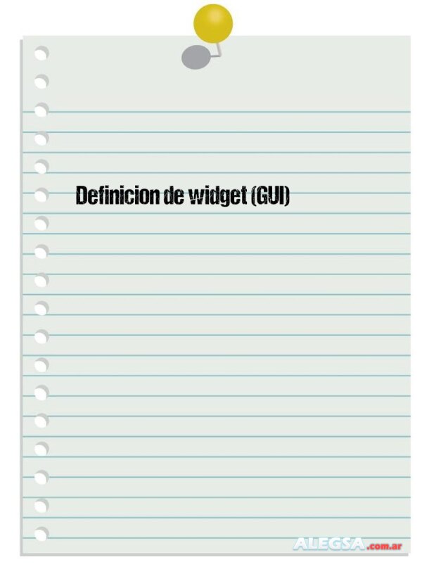 Definición de widget (GUI)