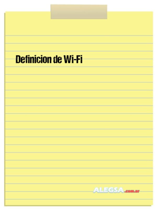 Definición de Wi-Fi