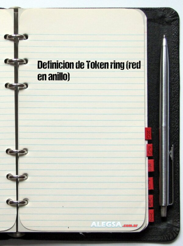 Definición de Token ring (red en anillo)