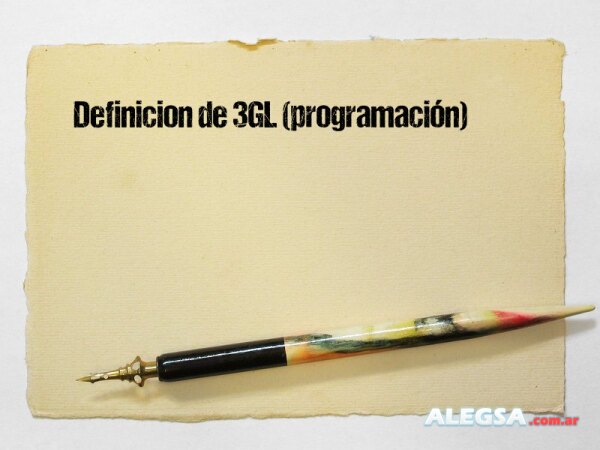 Definición de 3GL (programación)