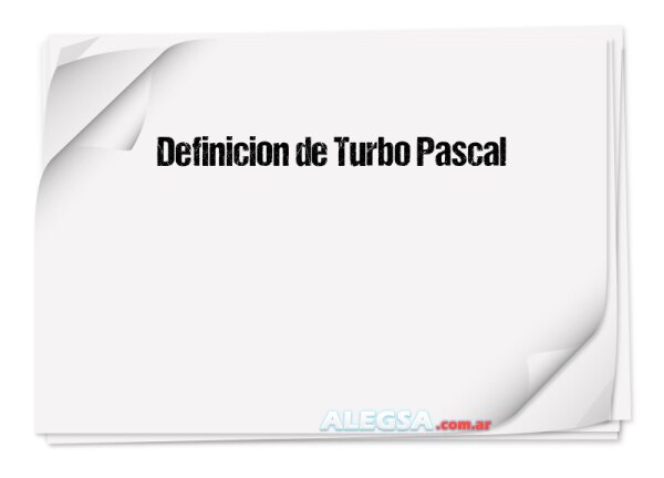 Definición de Turbo Pascal