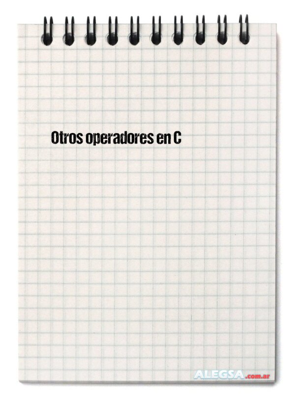 Otros operadores en C