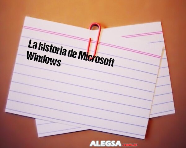 La historia de Microsoft Windows