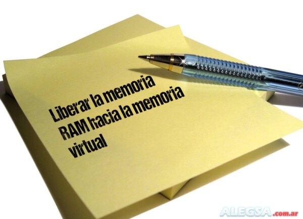 Liberar la memoria RAM hacia la memoria virtual