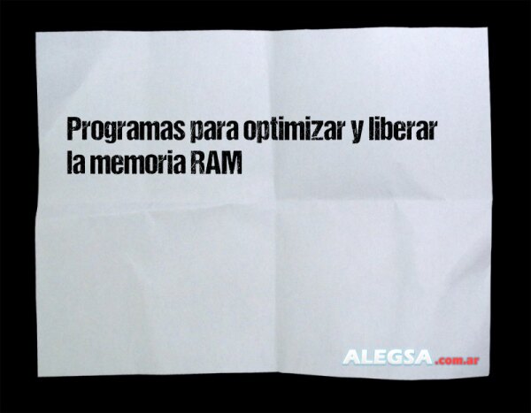 Programas para optimizar y liberar la memoria RAM