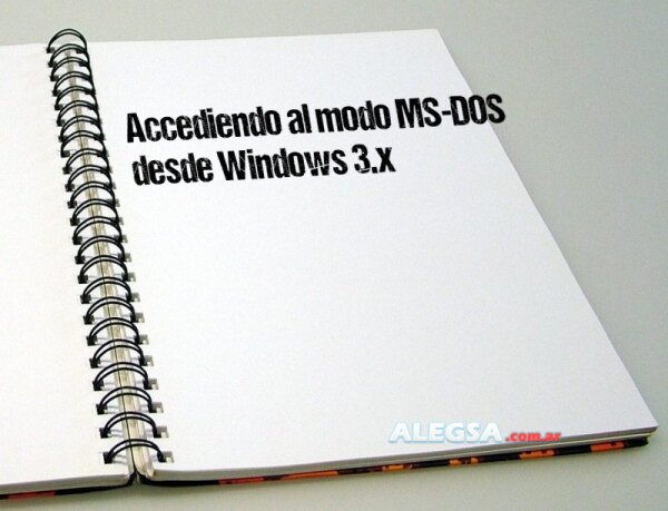 Accediendo al modo MS-DOS desde Windows 3.x