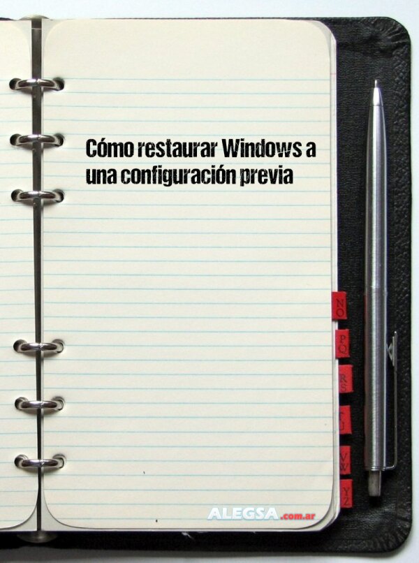 Cómo restaurar Windows a una configuración previa