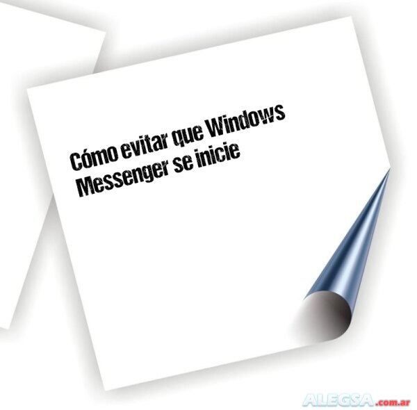 Cómo evitar que Windows Messenger se inicie