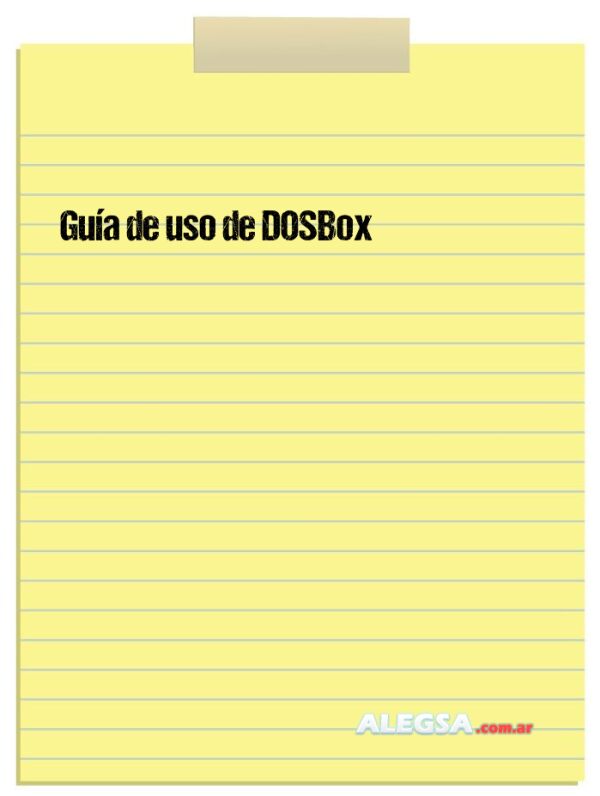 Guía de uso de DOSBox