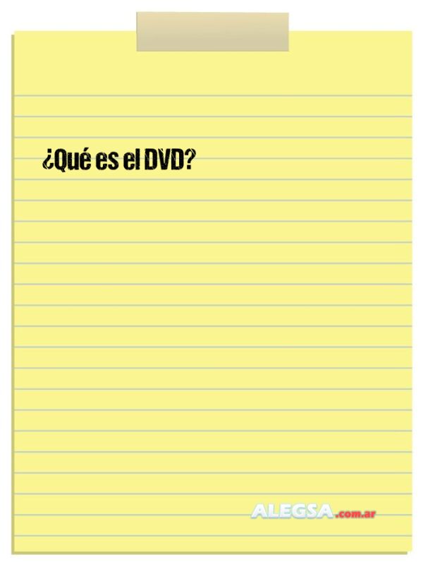 ¿Qué es el DVD?