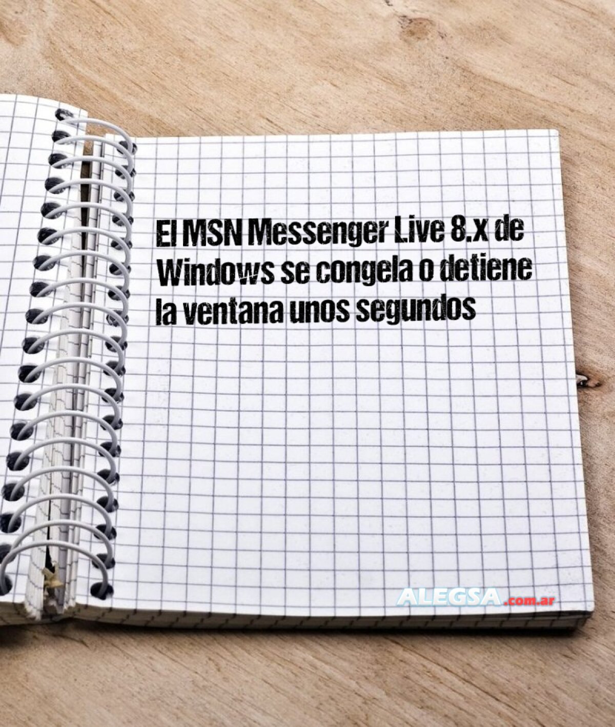 El MSN Messenger Live 8.x de Windows se congela o detiene la ventana unos segundos 