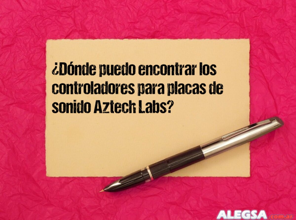 ¿Dónde puedo encontrar los controladores para placas de sonido Aztech Labs? - Descargar drivers de tarjetas de audio