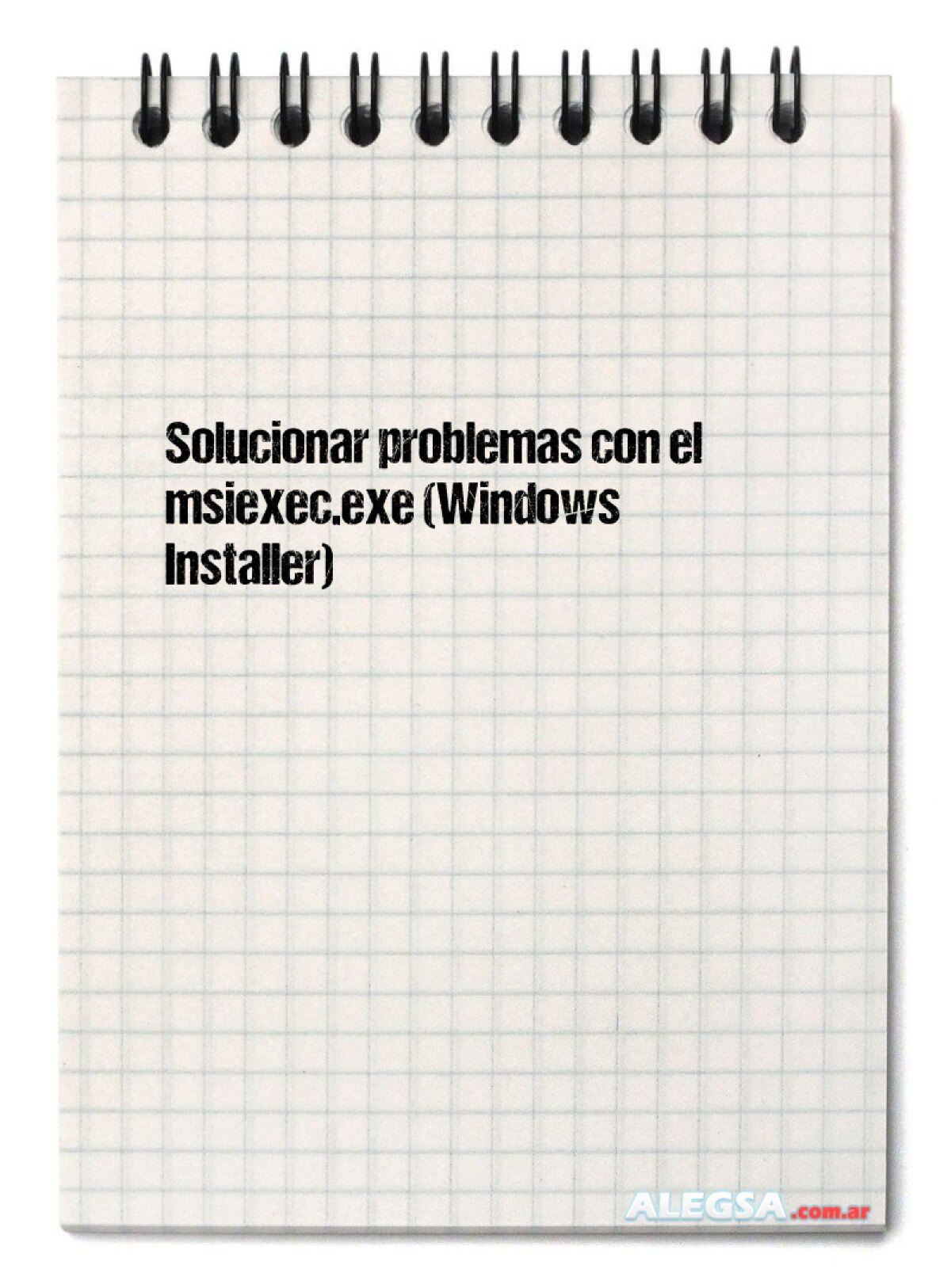 Solucionar problemas con el msiexec.exe (Windows Installer) 