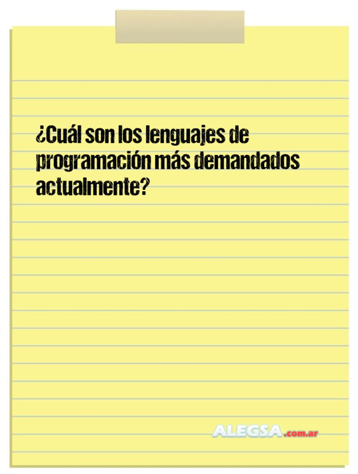 ¿Cuál son los lenguajes de programación más demandados actualmente? (2018)