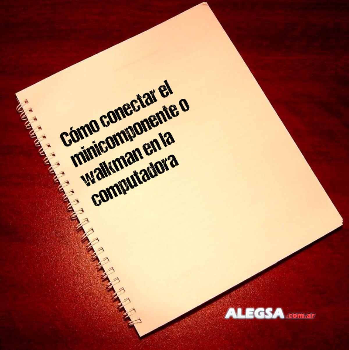 Cómo conectar el minicomponente o walkman en la computadora 